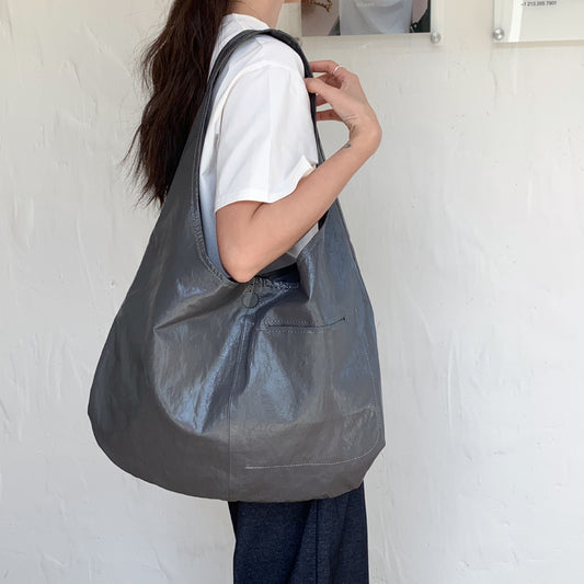 Women's Style Minimalist Idle Soft Oil Wax Leather Women's Shoulder Bag