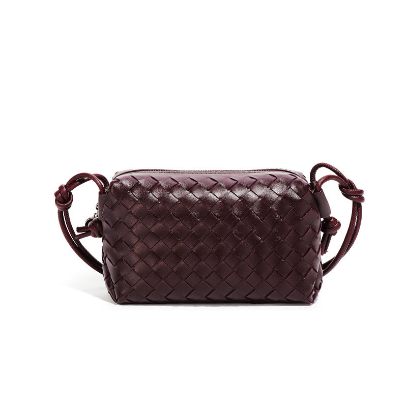 Women's Simple Weaving Fashion Fashionable Texture Small Square Bags