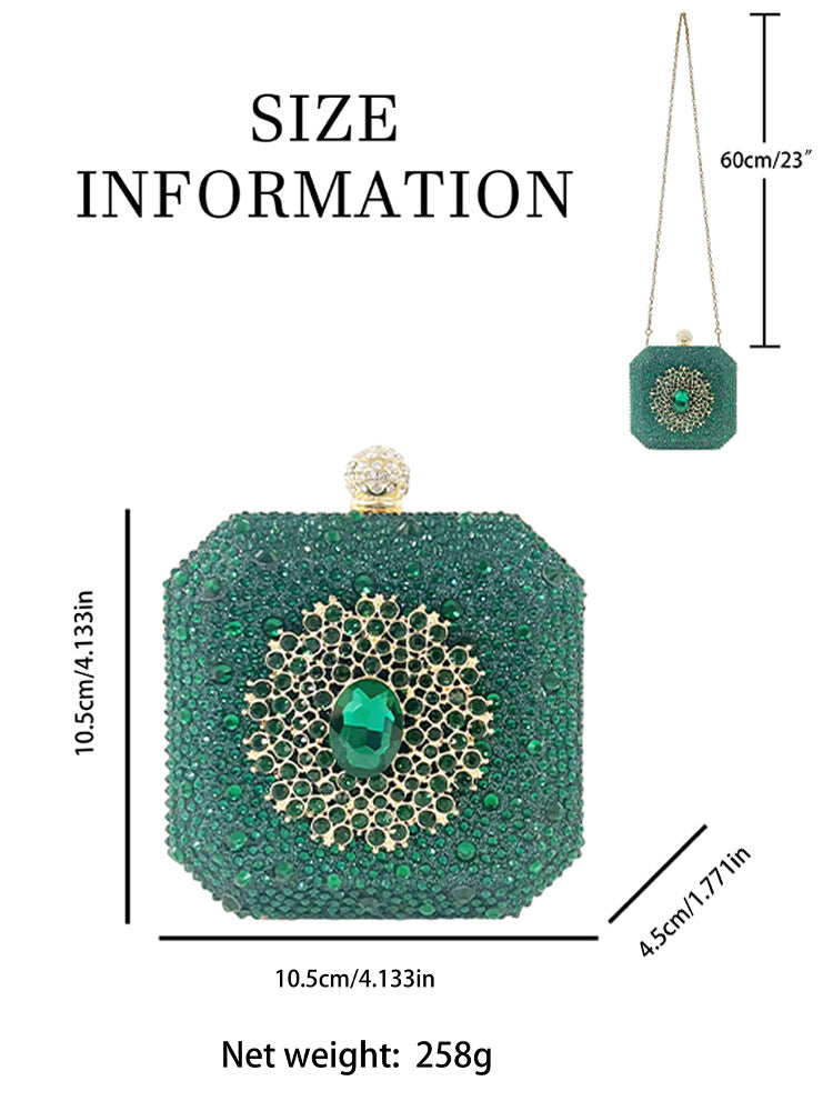 Women's Rhinestone High Sense Drill Decoration Fashion Personality Mini Dinner Bag