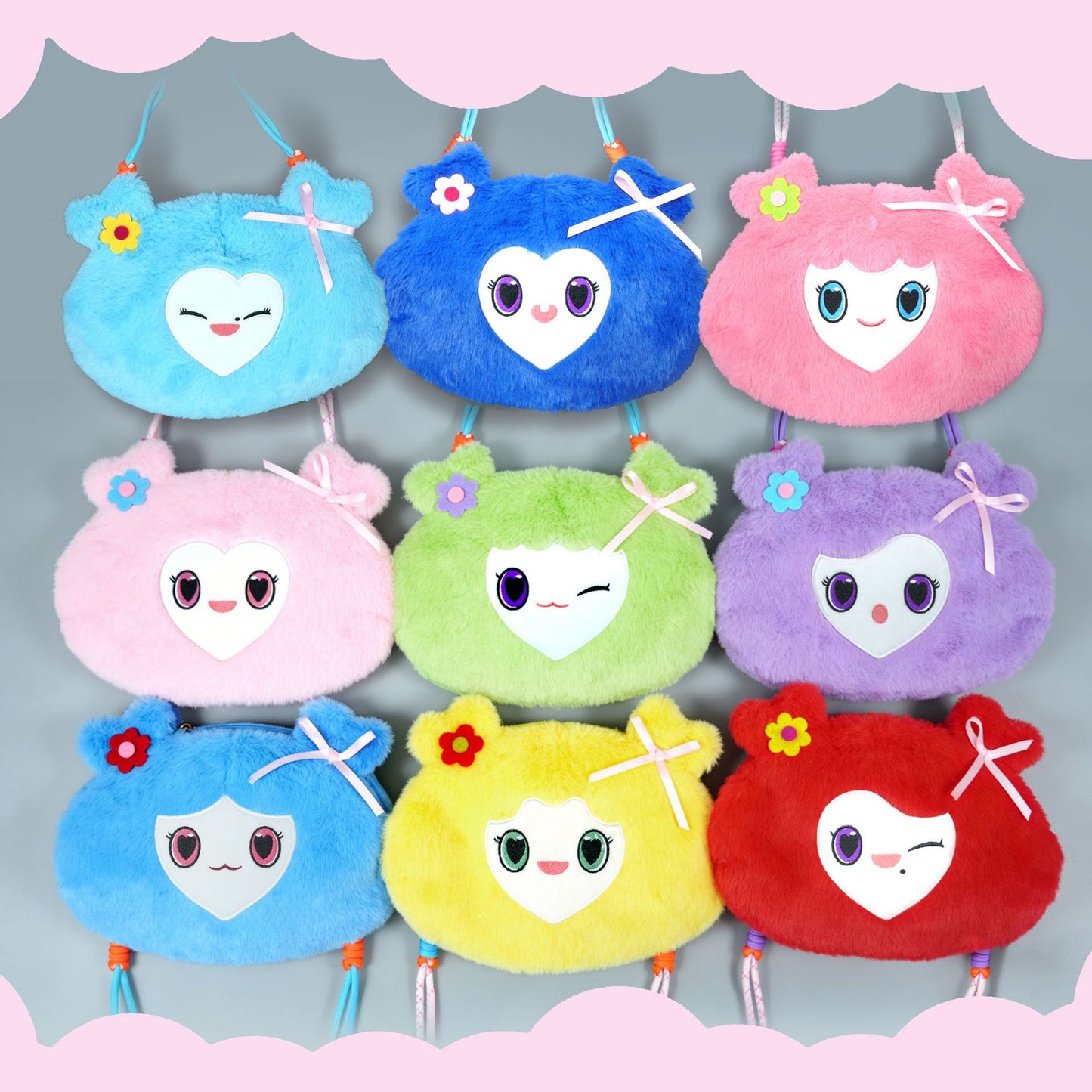 Cute Cartoon Plush Female Mobile Snack Bags