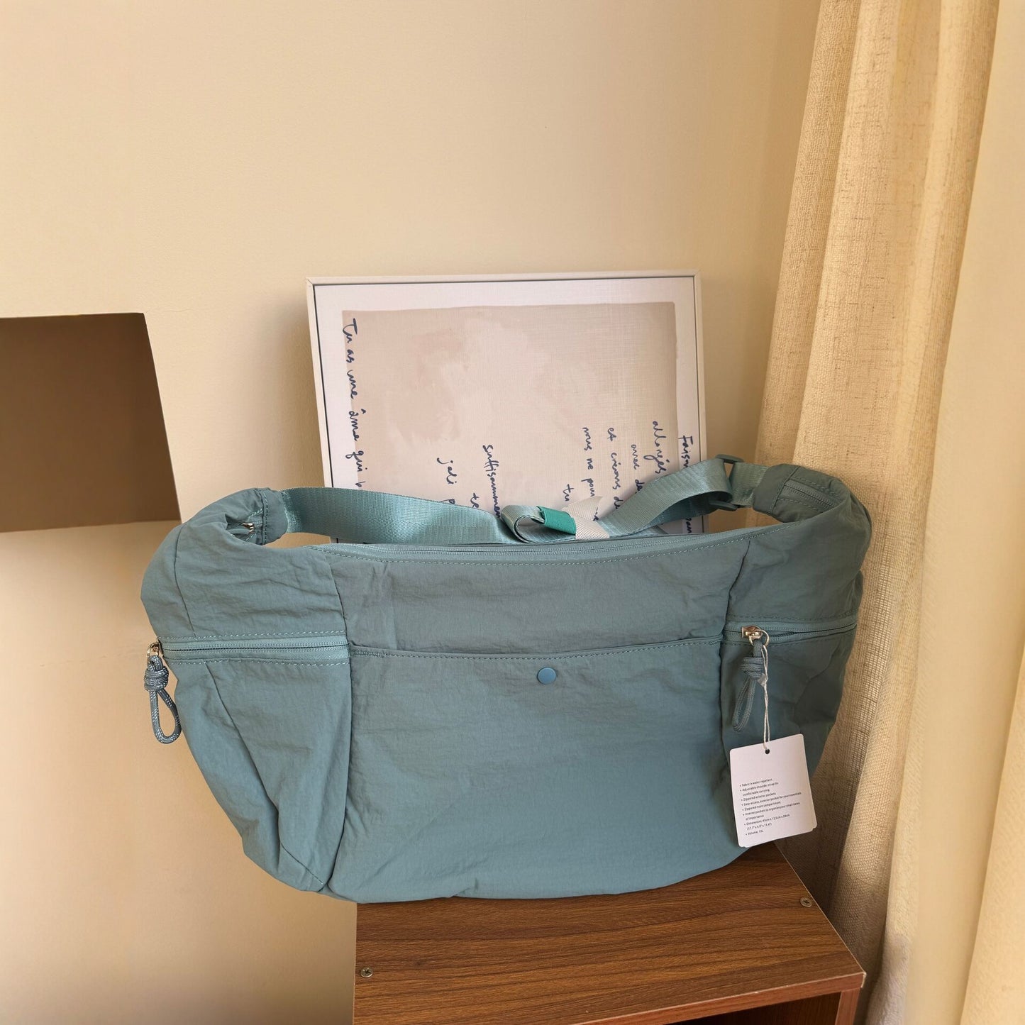 Women's Dew Nylon Croissant Large Capacity Commuter Dumpling Women's Messenger Bag