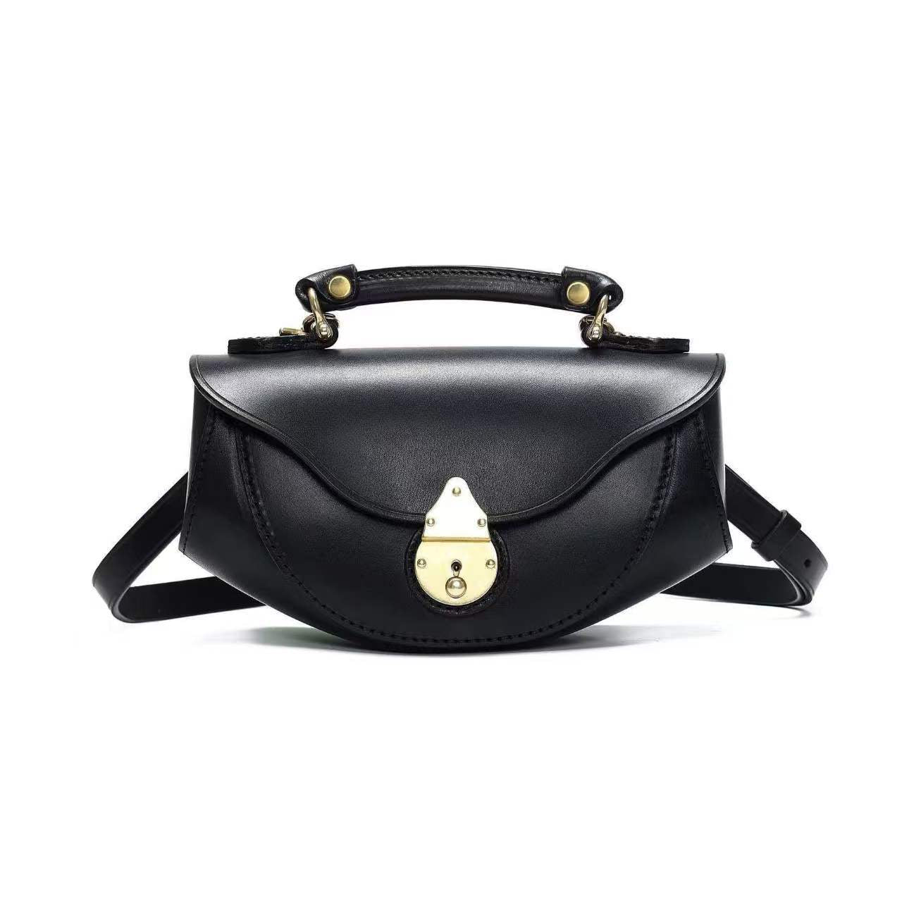 Women's Saddle Design Boat Versatile Retro Women's Handbag