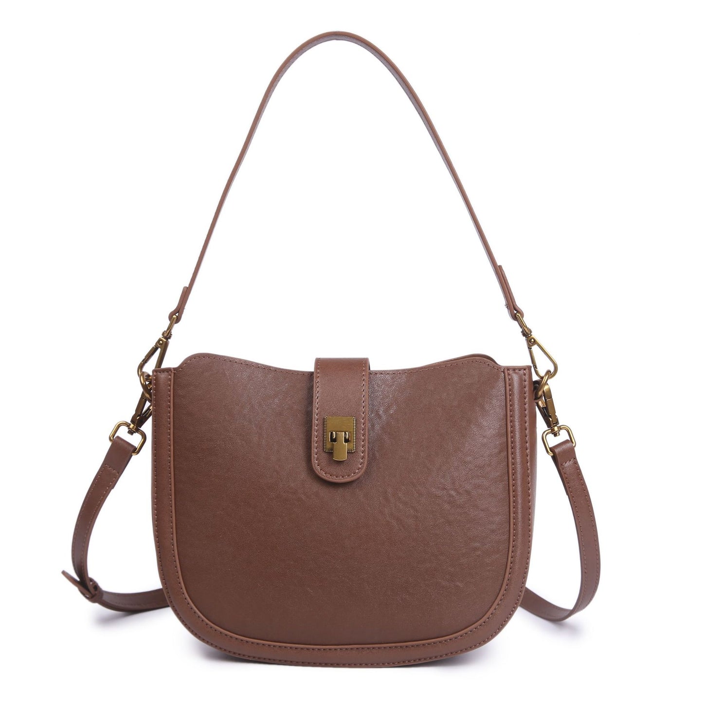 Women's Tanned Leather Cowhide Simple Lady's Fashionable Practical Women's Shoulder Bag