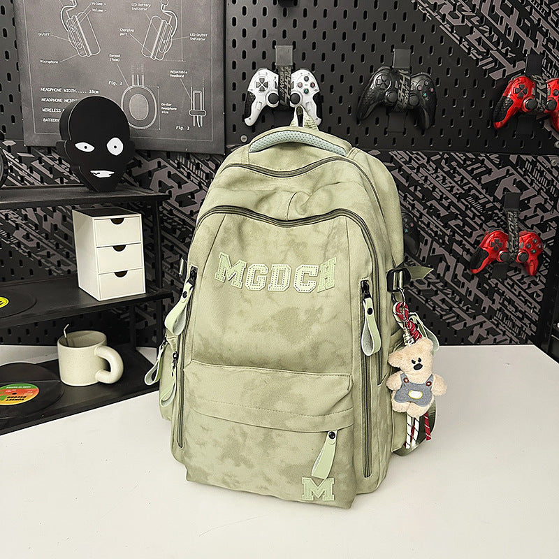 Men's Korean Style Female Junior High Large Capacity Simple College Leisure Backpack