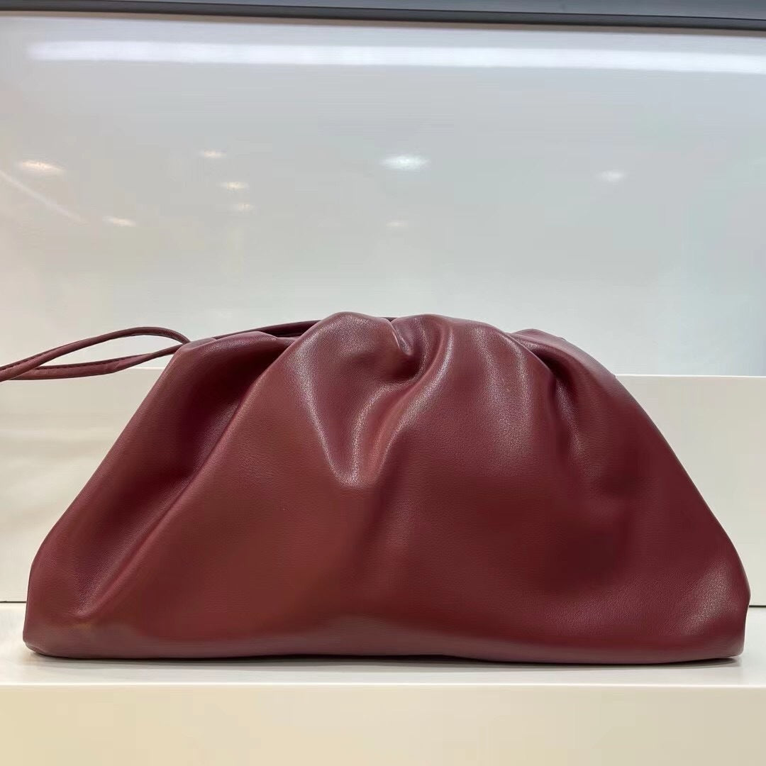 Women's Design Genuine Leather Dumpling Clutch Cowhide Bags