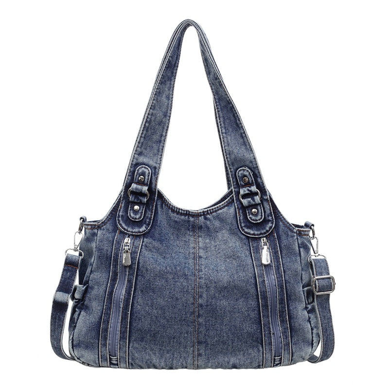 Denim Female Commuter Retro Class Western Women's Shoulder Bag