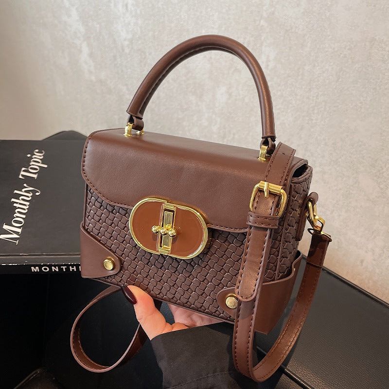 Women's Fashion Portable Leather Trendy Daily Niche Women's Messenger Bag