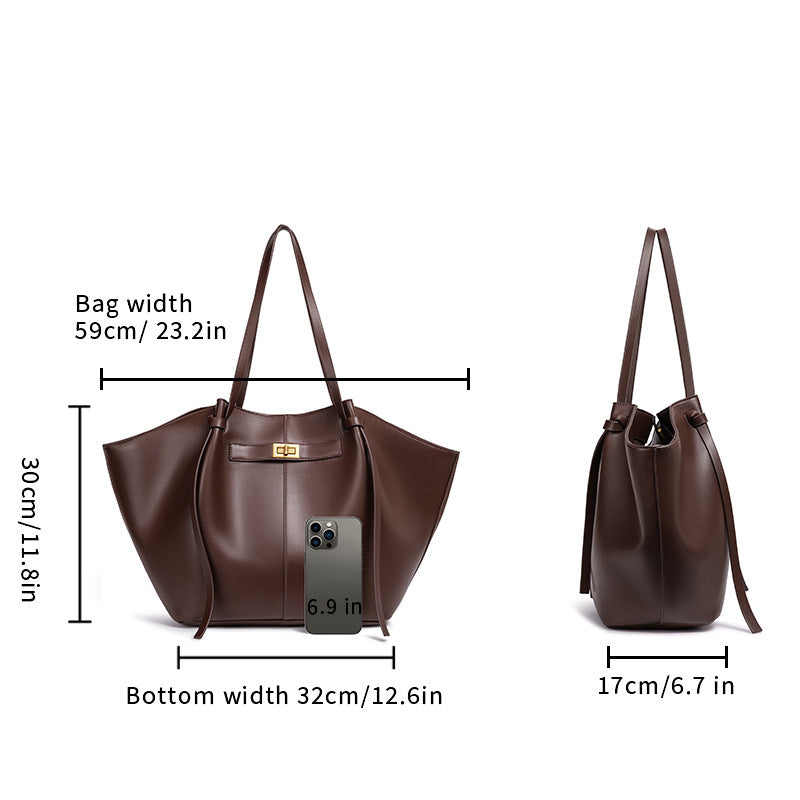 Women's Butterfly Type Large Capacity Lightweight High Sense Korean Style Tote Bag