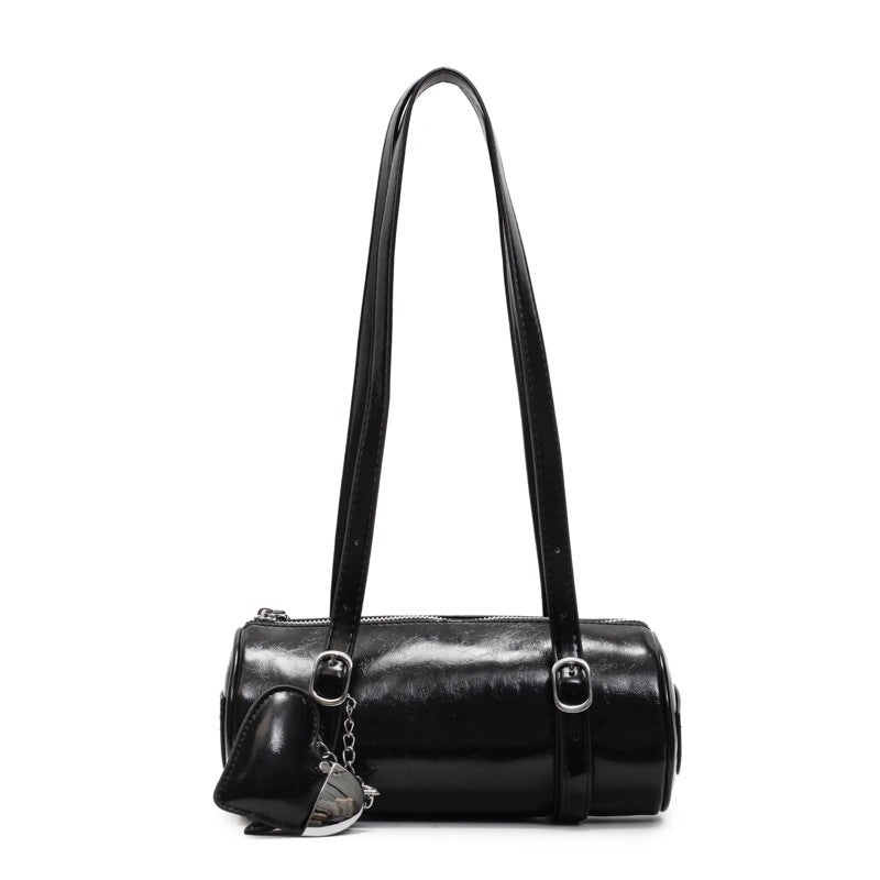 Fashion Cylinder Female Niche Trendy French Classic Women's Messenger Bag