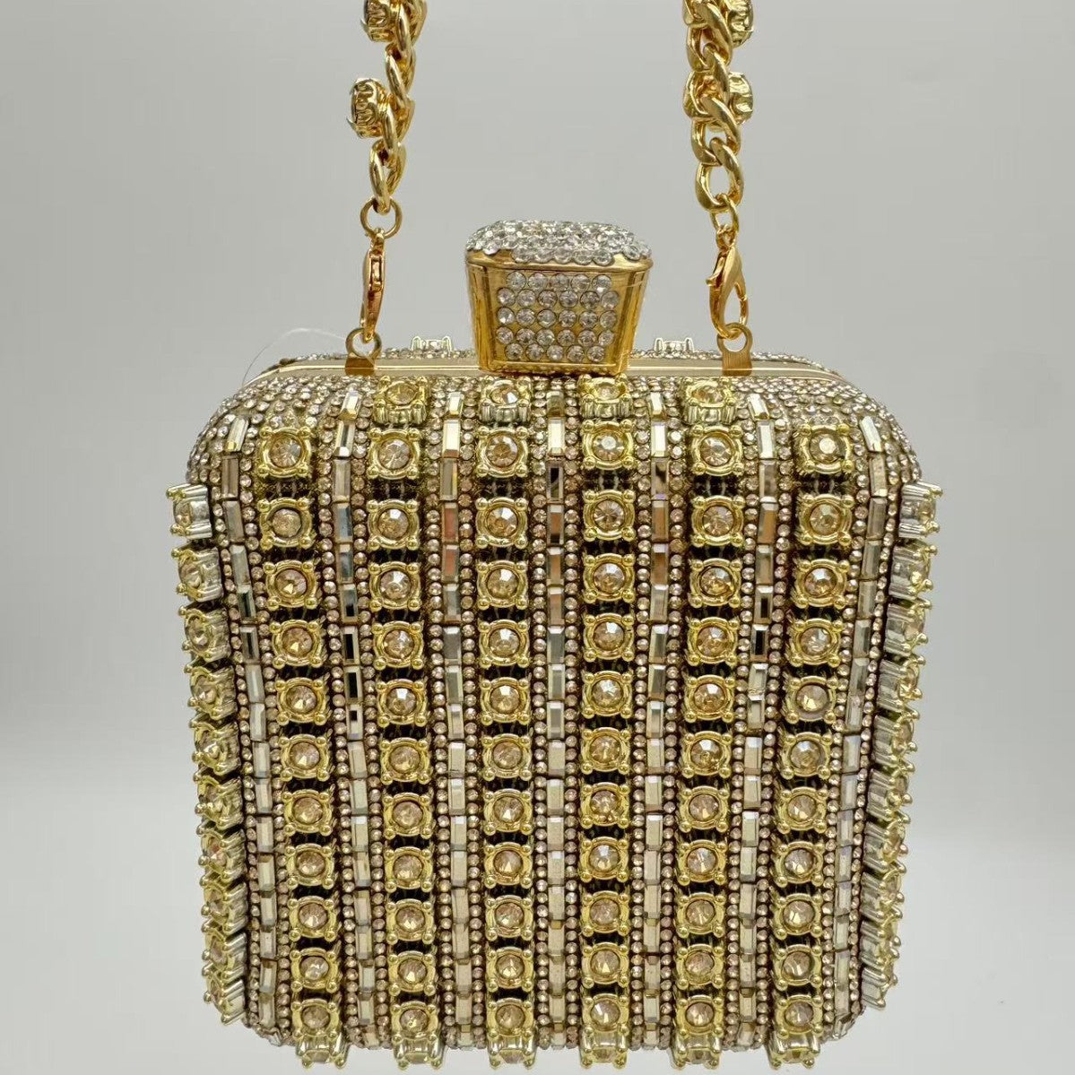 Handmade Chain Rhinestone Full Diamond Portable Dinner Bag