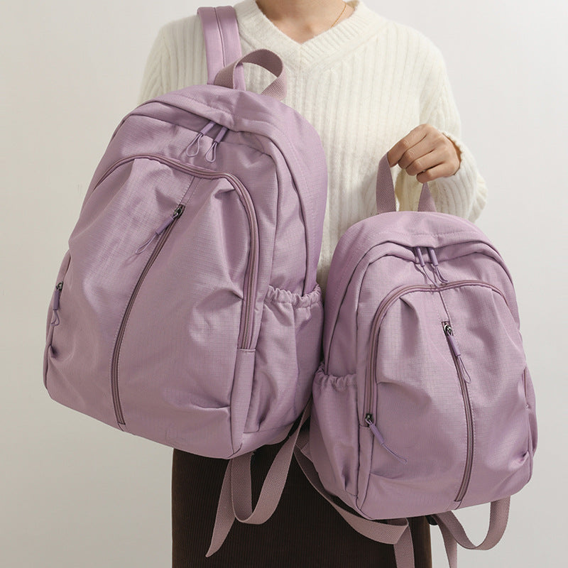 Large Capacity Water Repellent Lightweight Nylon Leisure Backpack