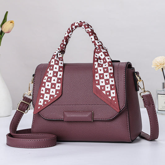 Women's Silk Scarf Portable Retro Large Capacity Temperament Small Square Bags