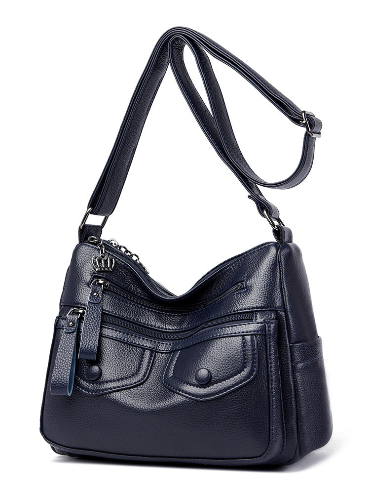 Women's Large Capacity Soft Leather Mother Versatile Women's Messenger Bag