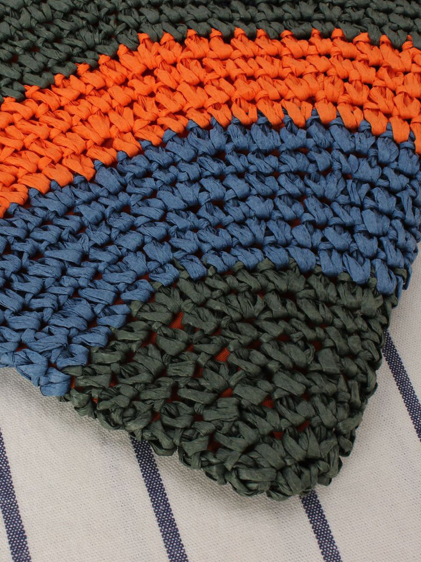 Handmade Woven Colored Mosaic Summer Beach Simple Easy Matching Bags