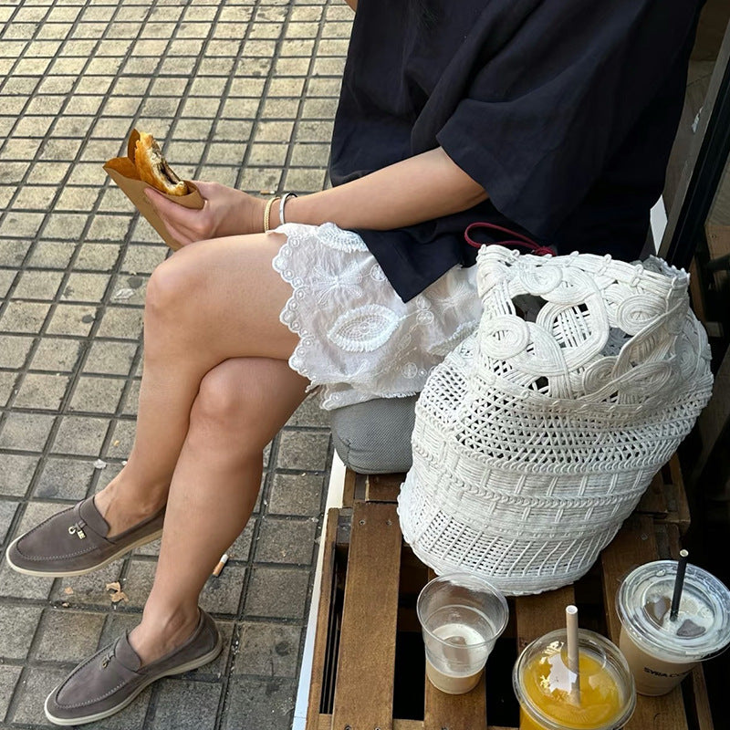 Loose Hand-woven Crocheted Hollow Vacation Style Bags