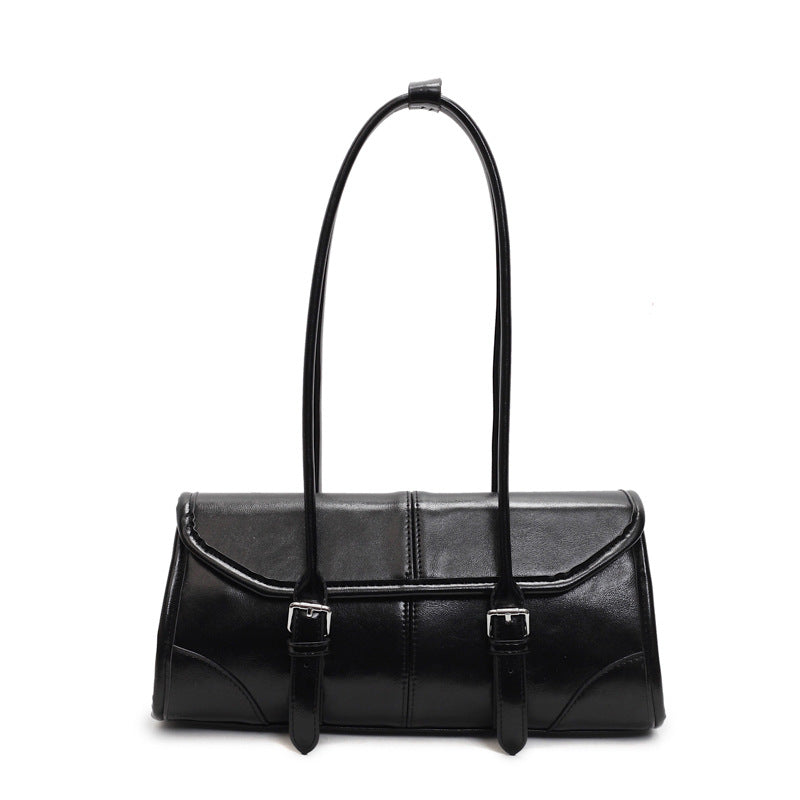 Oil Wax Leather Vintage Female Senior Niche Texture Commuter Large Bags