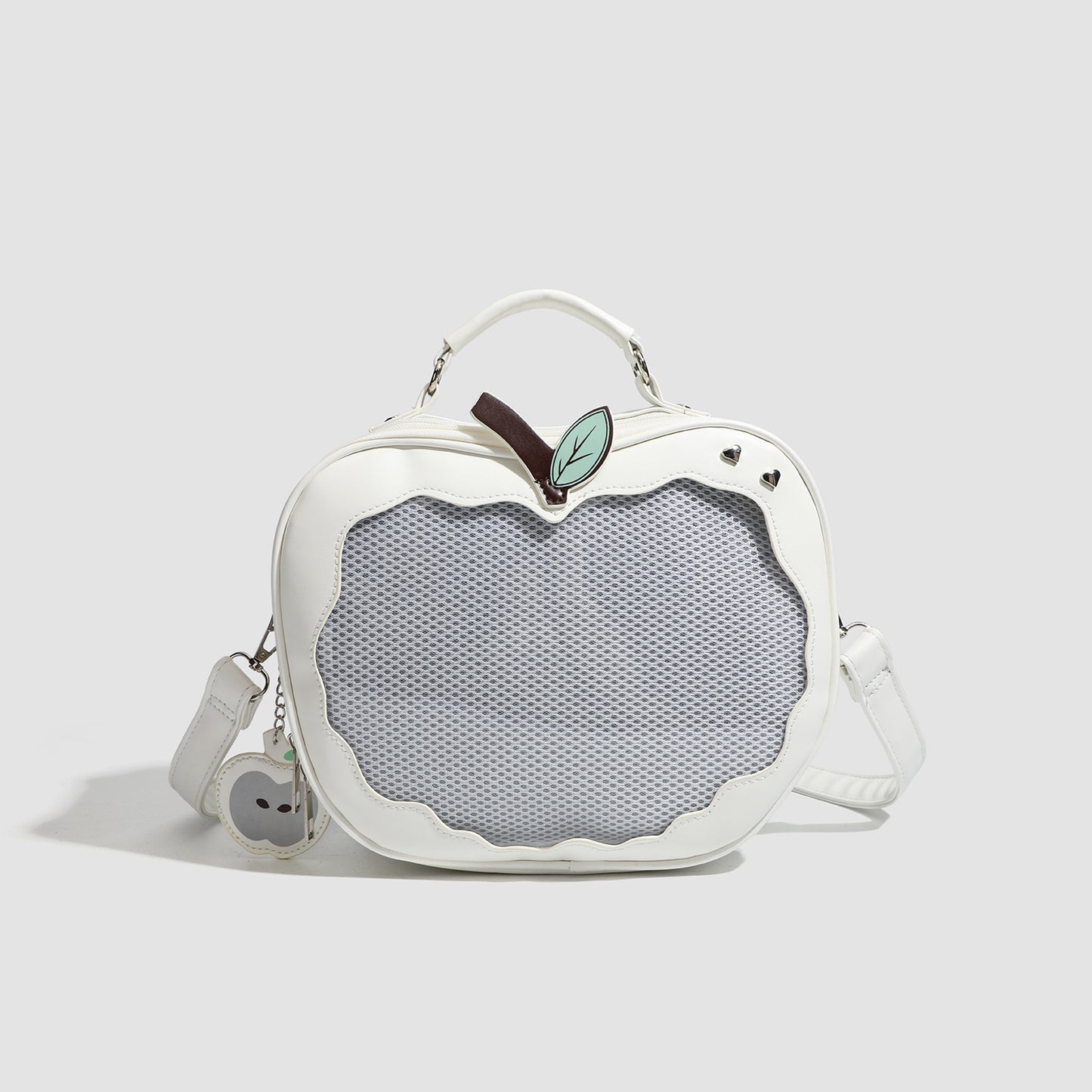 Apple Portable College Style Bar Cartoon Transparent Backpacks