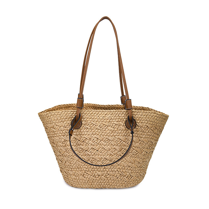 Large Capacity Portable Trend Woven Vacation Style Beach Female Women's Messenger Bag