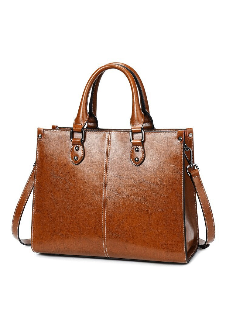 Women's Retro Large Capacity Commuter Business Computer Tote Bags