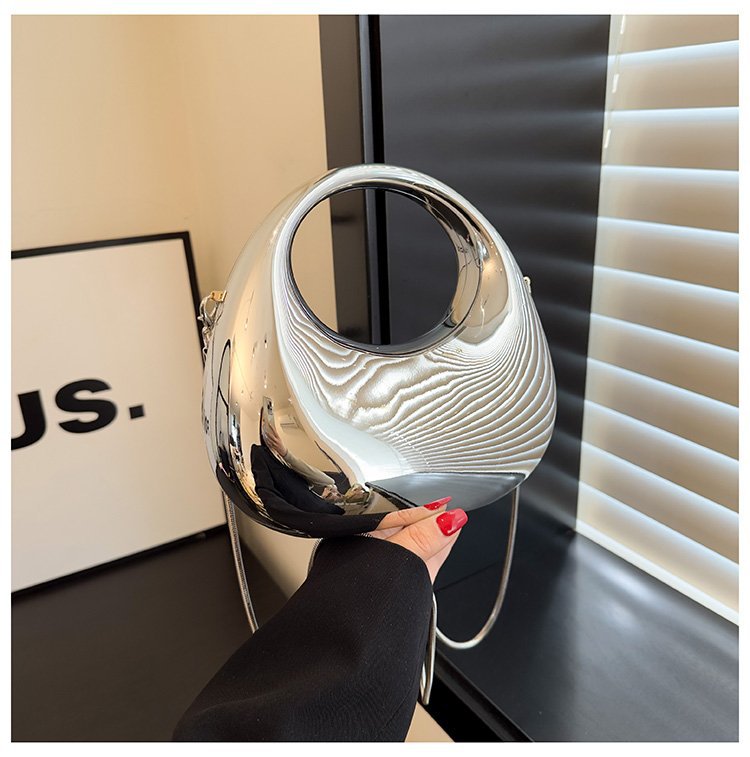 Women's High-grade Color Curved Moon Fashionable Bags