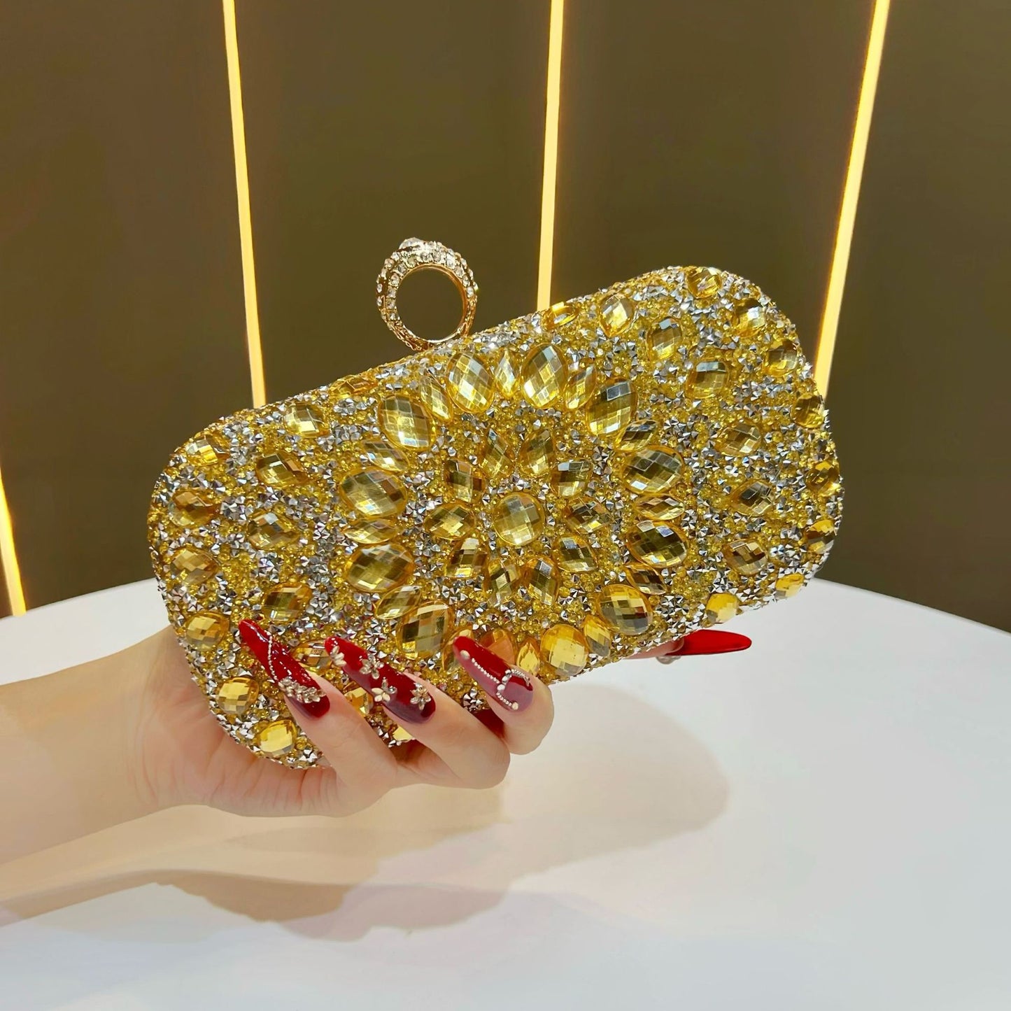 Women's Diamond Fashion Banquet Dress Full Women's Clutch