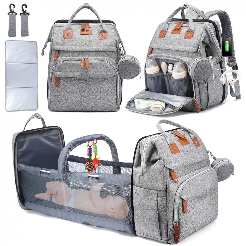 Crib Anti Mosquito Mother Stroller Large Capacity Free Mummy Bag