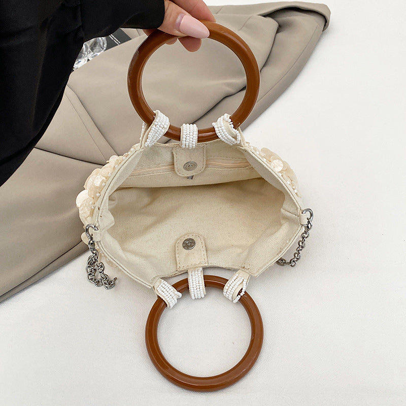 Women's Handmade Shell Niche Fairy Temperament Wild Women's Messenger Bag