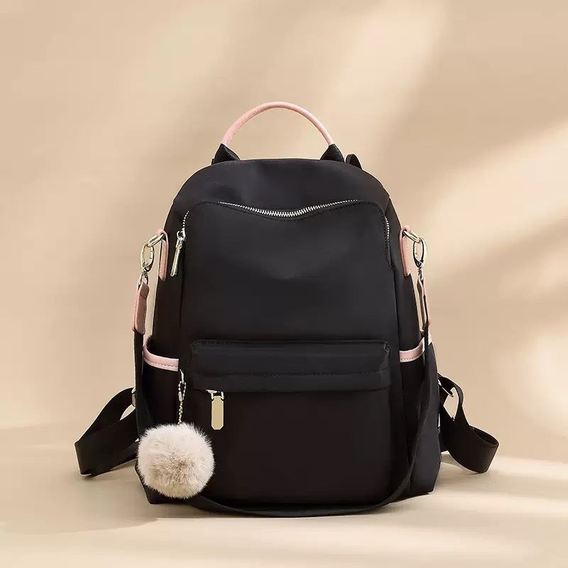 Women's Oxford Cloth Simple Lightweight Versatile College Large Universal Backpack