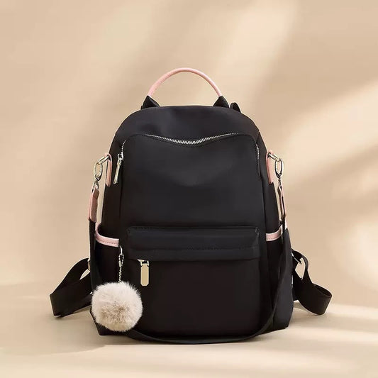 Women's Oxford Cloth Simple Lightweight Versatile College Large Universal Backpack