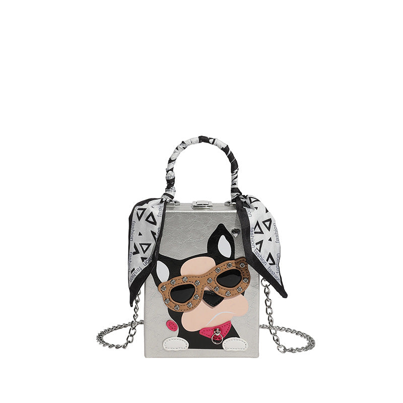 Women's Cartoon Puppy Spring Hard Box Mobile Phone Bags
