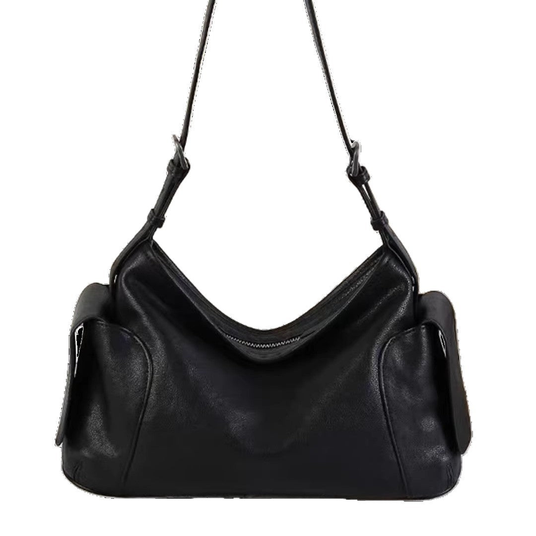 Fashion Vegetable Tanned Sheepskin Genuine Leather Bags