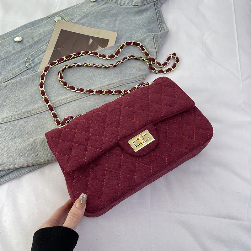 Fashion Large Capacity Chain Rhombus High Bags