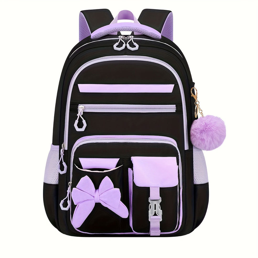 Cute Butterfly Three-piece Set Large Capacity Spine Protection Backpacks