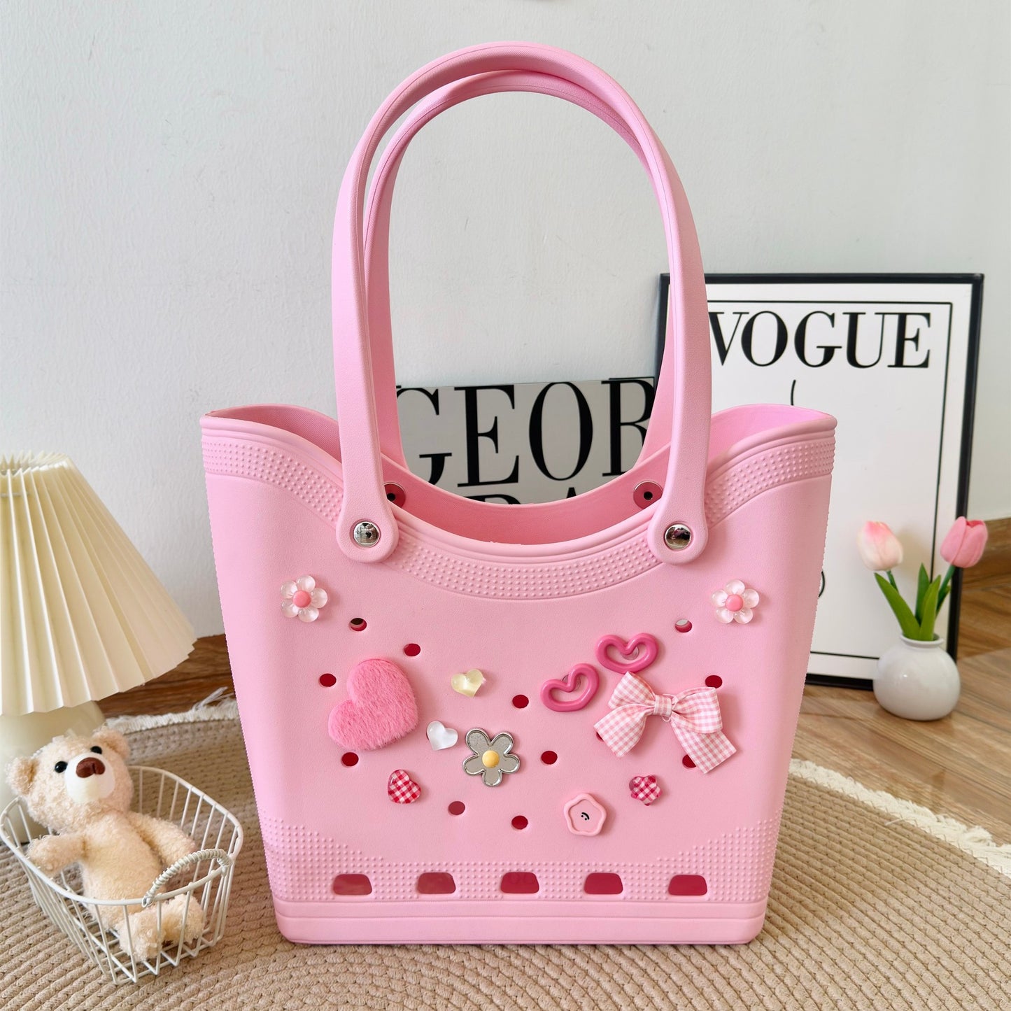 Hole Fashion Seaside Waterproof Beach Out Bags