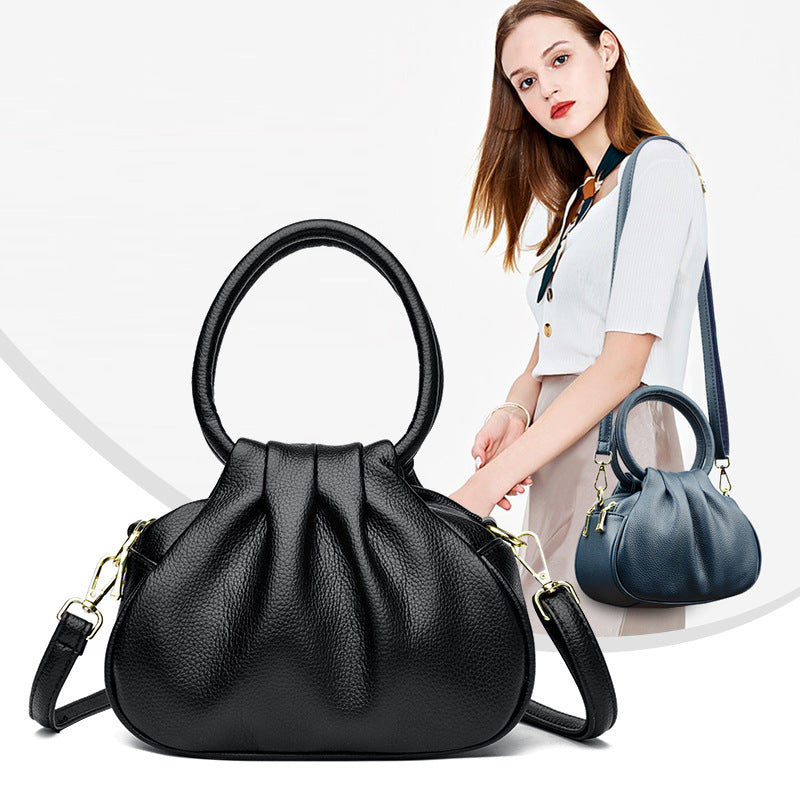 Glamorous Women's Mother Simple Soft Leather Women's Handbag