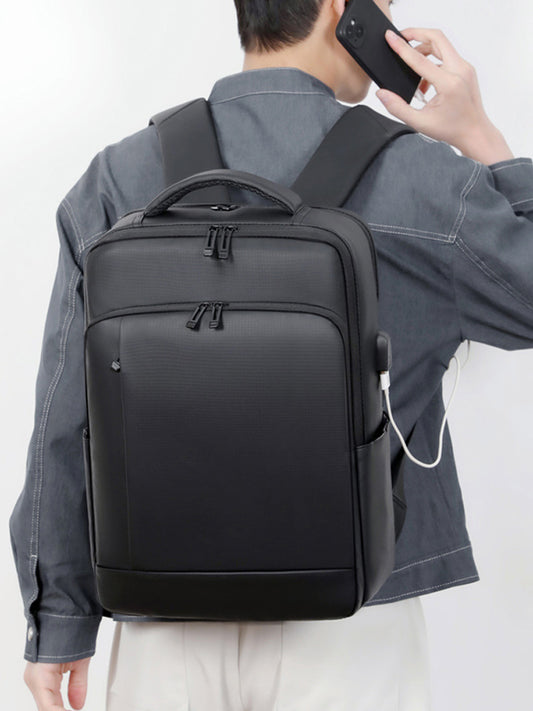 Slouchy Men's Printed Commute Large Capacity Business Backpack