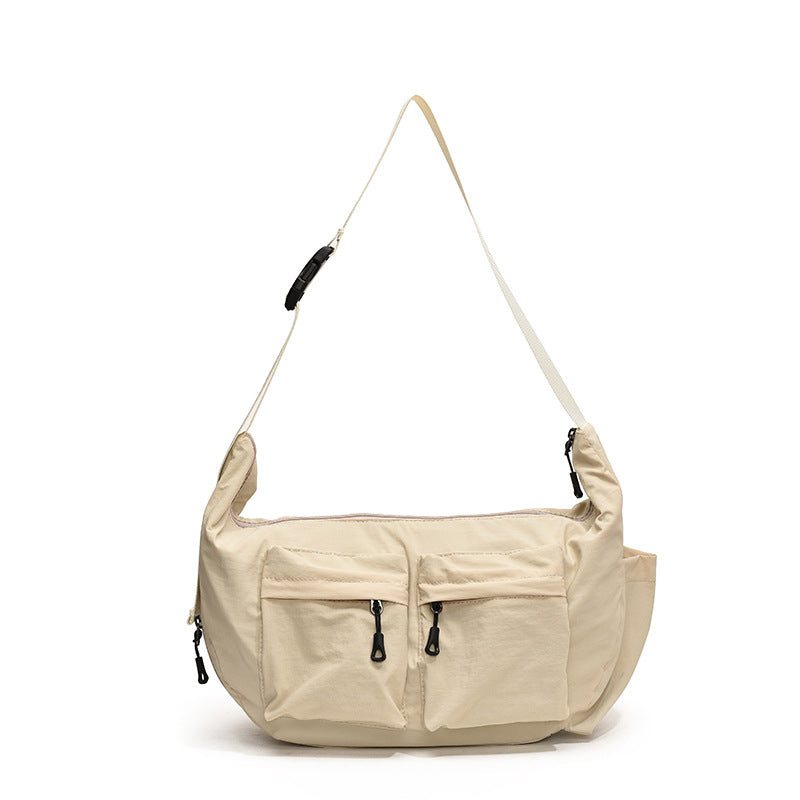 Korean Style Canvas High-grade Underarm Simple Nylon Cloth Bags