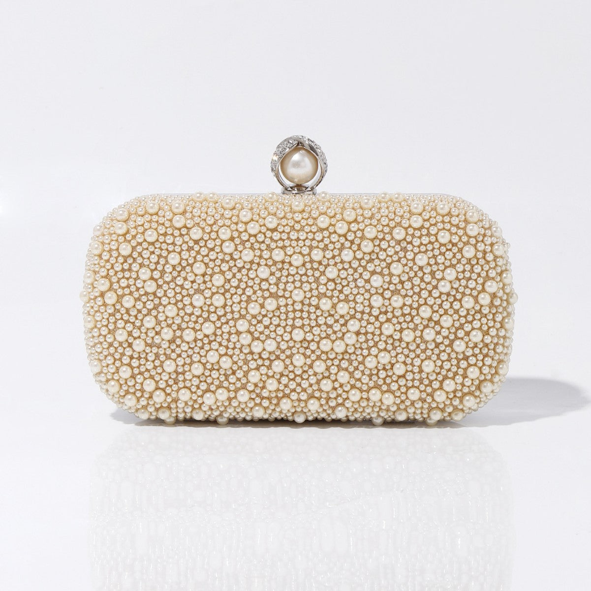 Vintage Pearl Beaded Cheongsam Clutch Party Dinner Bag