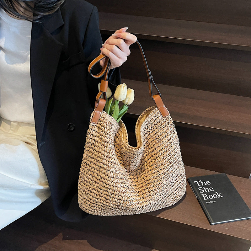 Summer Weaving Straw Woven Female Super Hot Women's Shoulder Bag