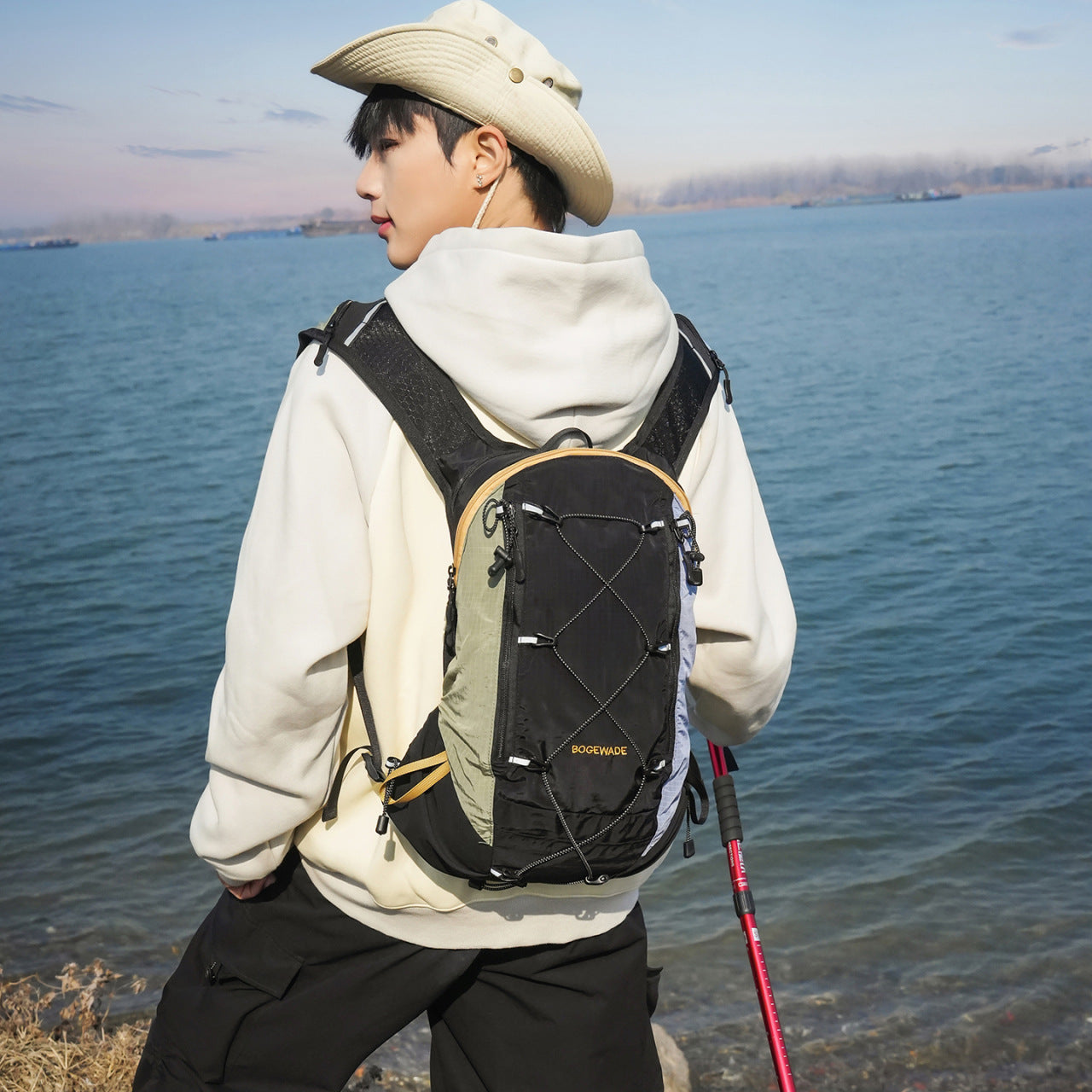 Women's & Men's Lightweight Contrast Color Large Capacity Waterproof Backpacks
