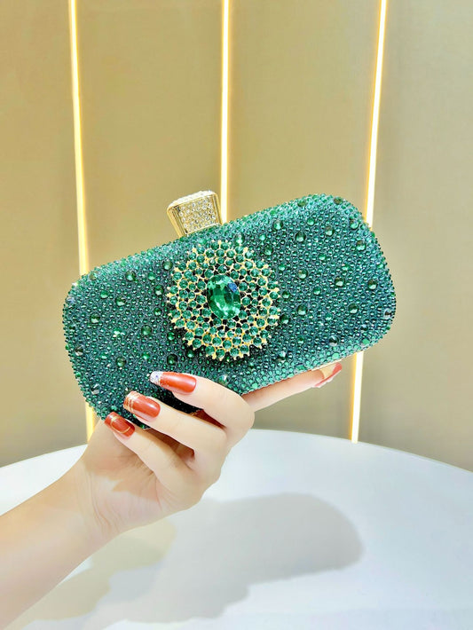 Women's Light Luxury High-grade Dress Full Diamond Dinner Bag