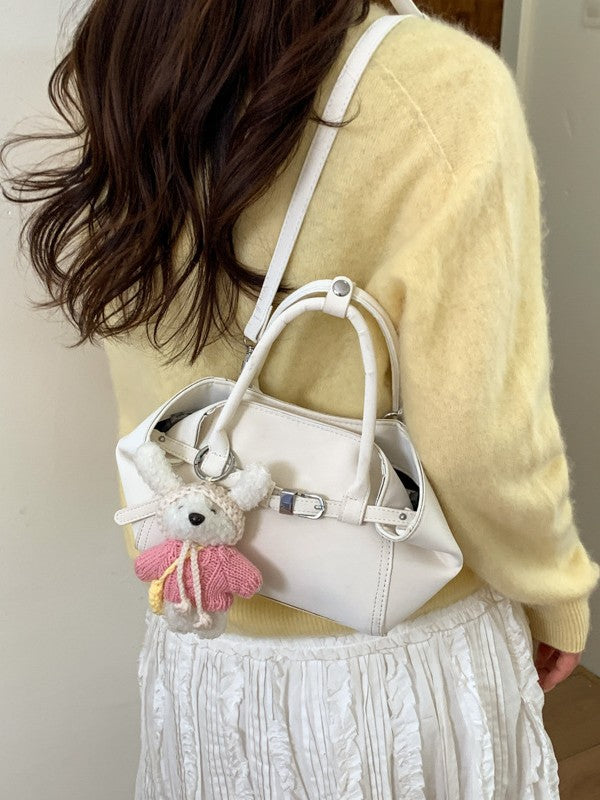 Women's Korean Style Simple Hand Holding Spring Advanced Texture Bucket Bags