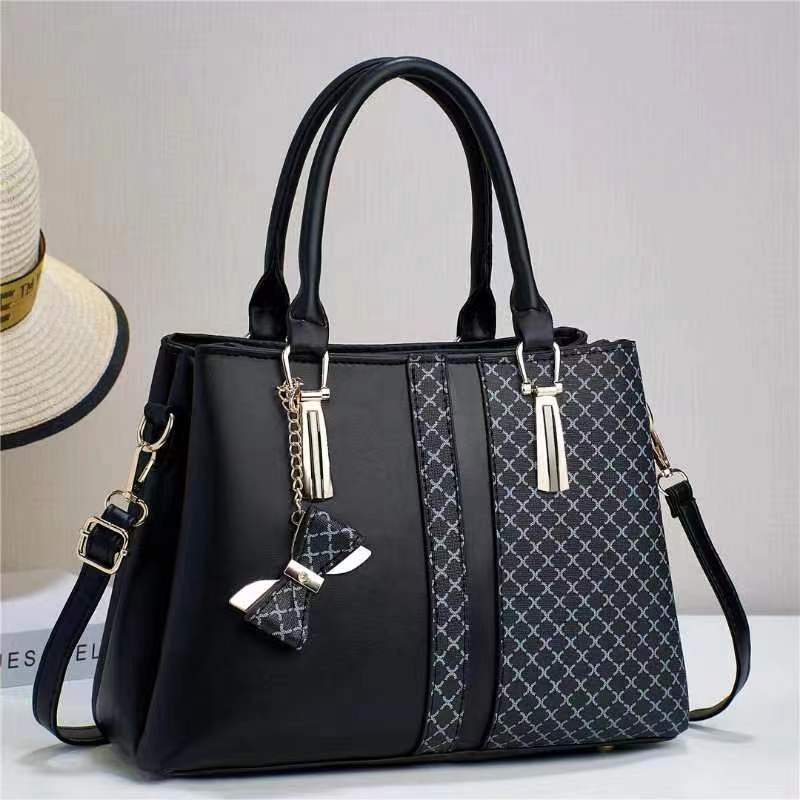 Women's Bow Fashionable Printed Big Mother Portable Women's Handbag