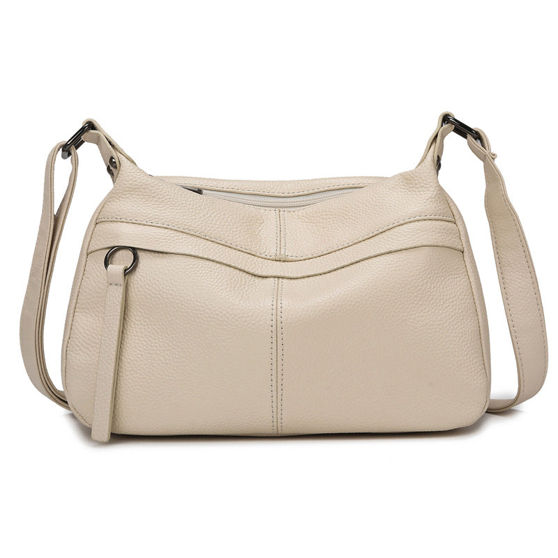 Women's Leather First Layer Cowhide Large Capacity Versatile Shoulder Bags