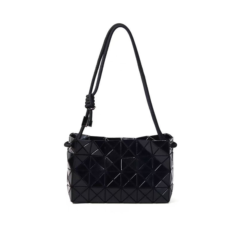 Spring Geometric Rhombus Fashion Drawstring Underarm Women's Messenger Bag
