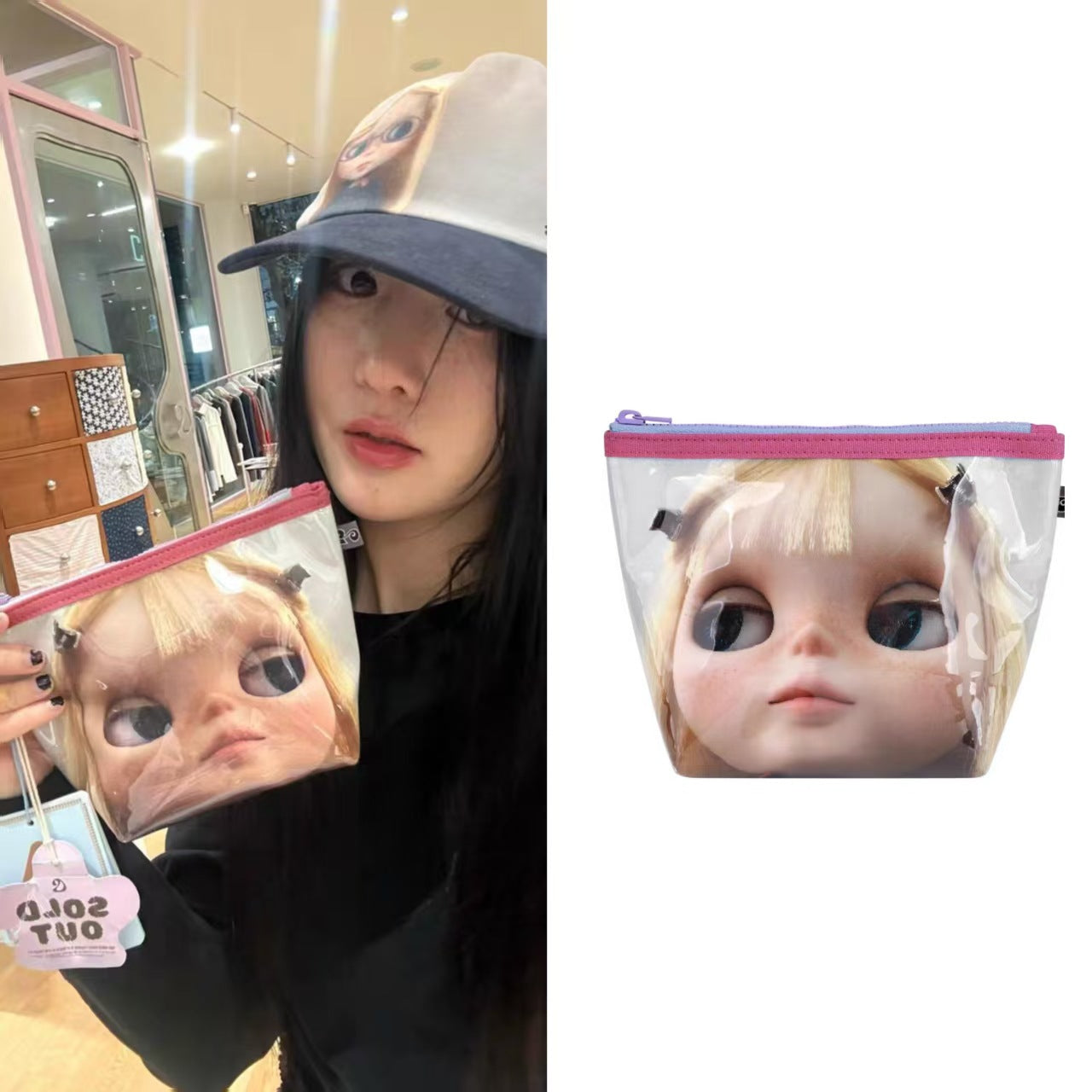 Niche Cartoon Big Eye Doll Mini Coin Purses