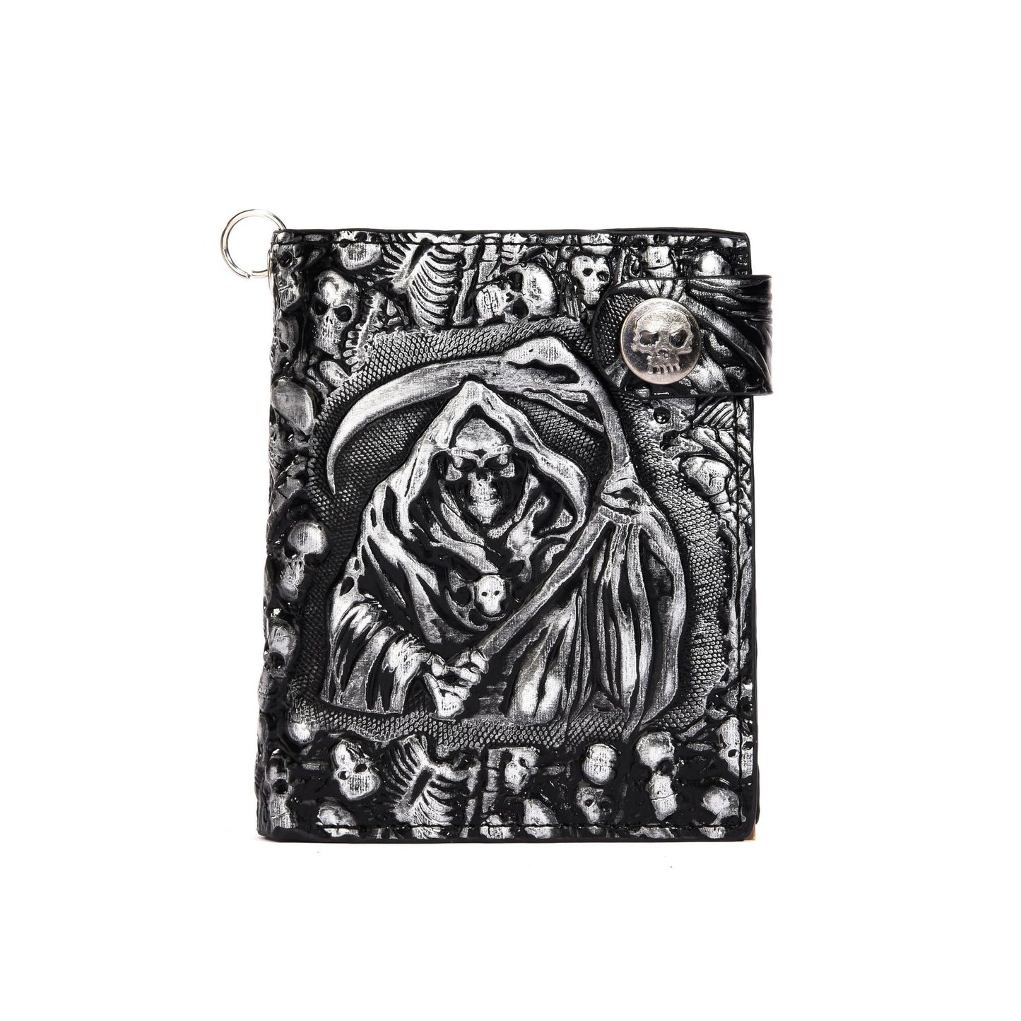 Men's Rock Personality Skull Death Short Chain Men's Wallet