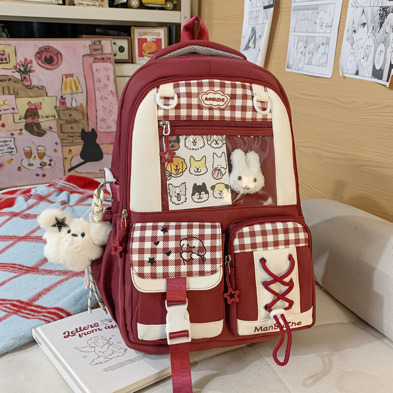 Women's Cute Junior High Large Capacity Lightweight Storage College Student Schoolbag