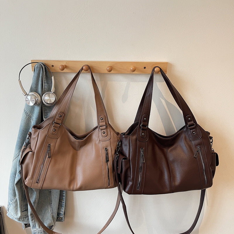 Women's Simple Fashion Retro Large Capacity Totes Bags