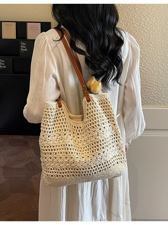 Minority Simple Woven Large Capacity Commuter Bags